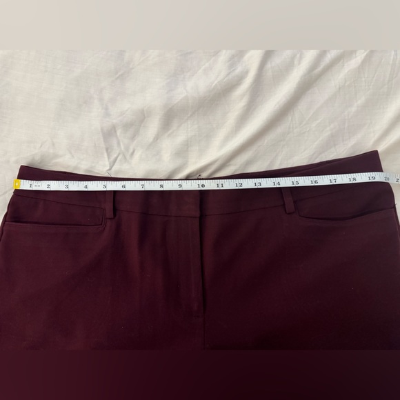 New York & Company Deep Burgundy Women's Dress Pants Slacks - Picture 6 of 9